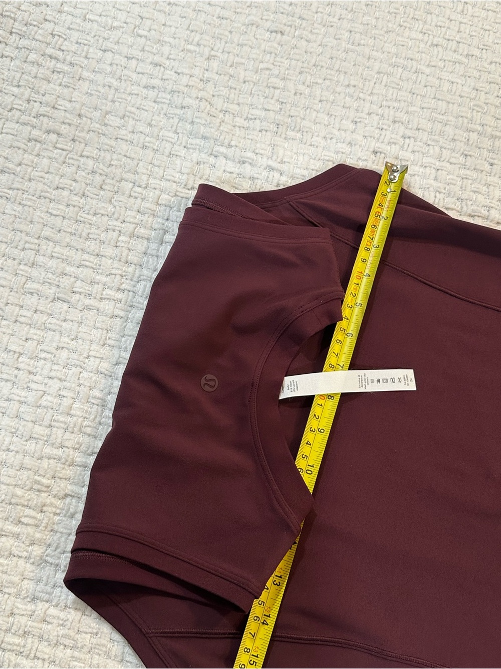 Lululemon Invigorate Training Maxi Dress Size 10 Red Merlot Everlux - Picture 15 of 16